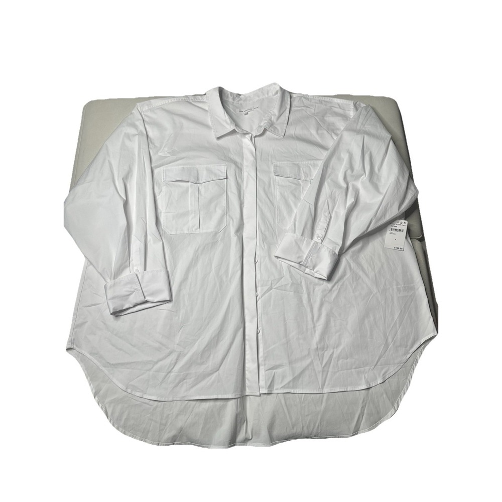 Good American $129‎ The Good Shirt White NWT sz 8